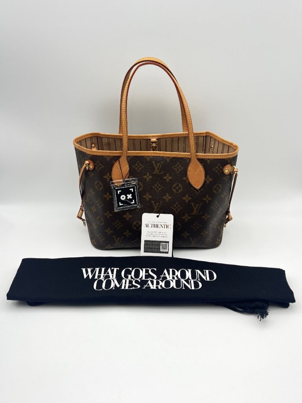 Authentic Louis Vuitton Monogram Neverfull PM Tote Bag